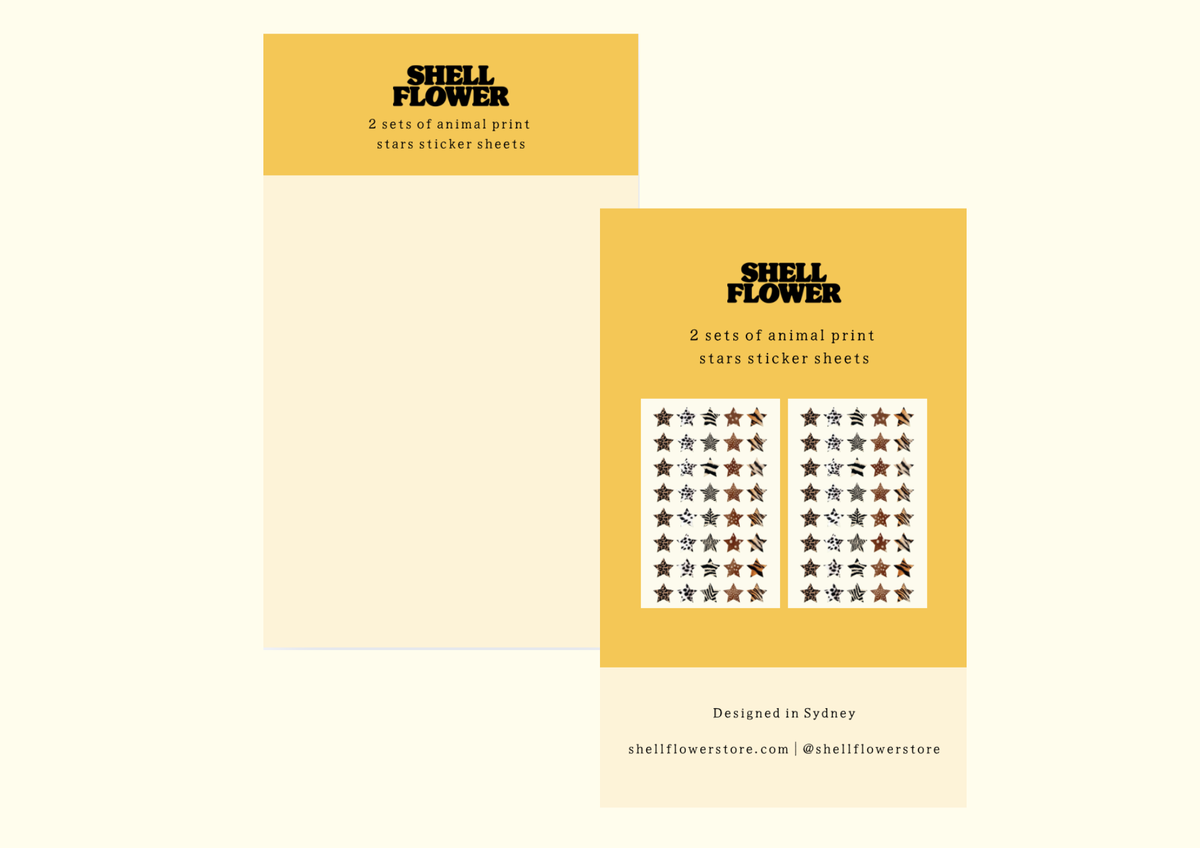 Planche de stickers Animal Stars — Shellflower