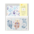 Mini papier à lettres / enveloppes / stickers Loutre et coquillages - Midori