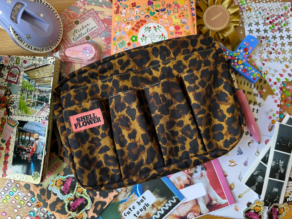 Pochette journaling léopard - Shelflower