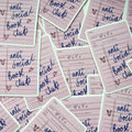 Sticker Anti Social Book Club - Isobel Rose Illustration