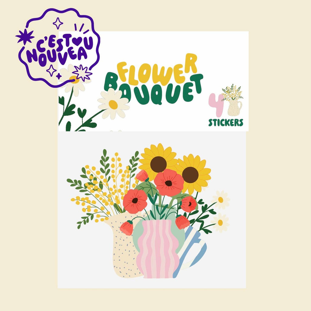 Stickers Flower Bouquet - Pikalem studio