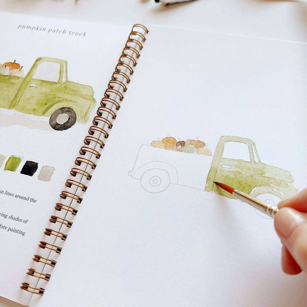 Cahier d'aquarelle d'automne - Emily Lex Studio