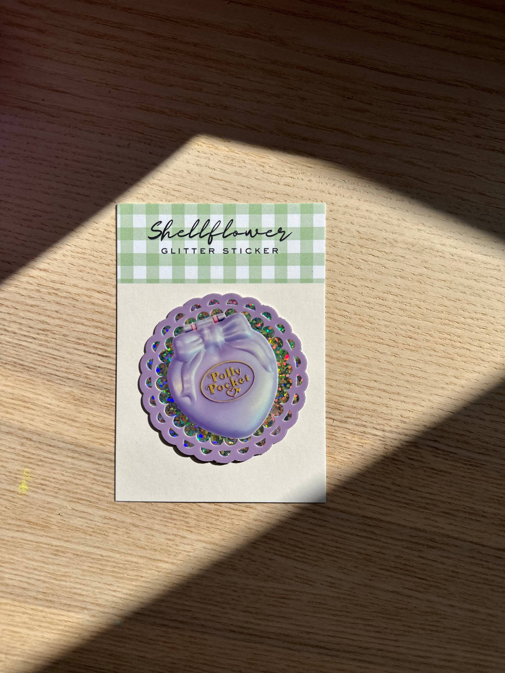 Sticker Pailleté Polly Pocket — Shellflower