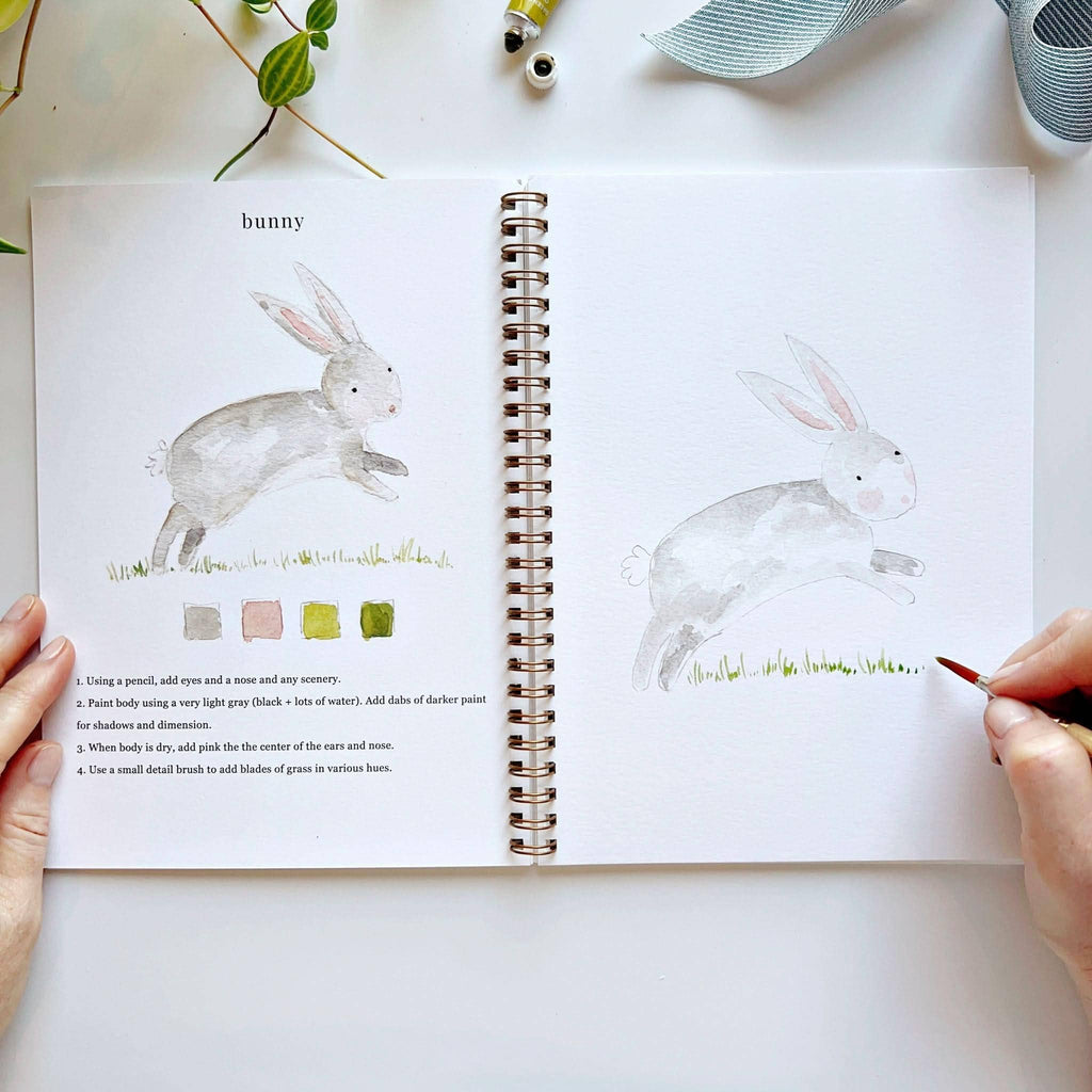 Carnet d'aquarelle animaux Emily Lex Studio