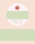 Washi Tape - vichy vert - Nany Craft Shop