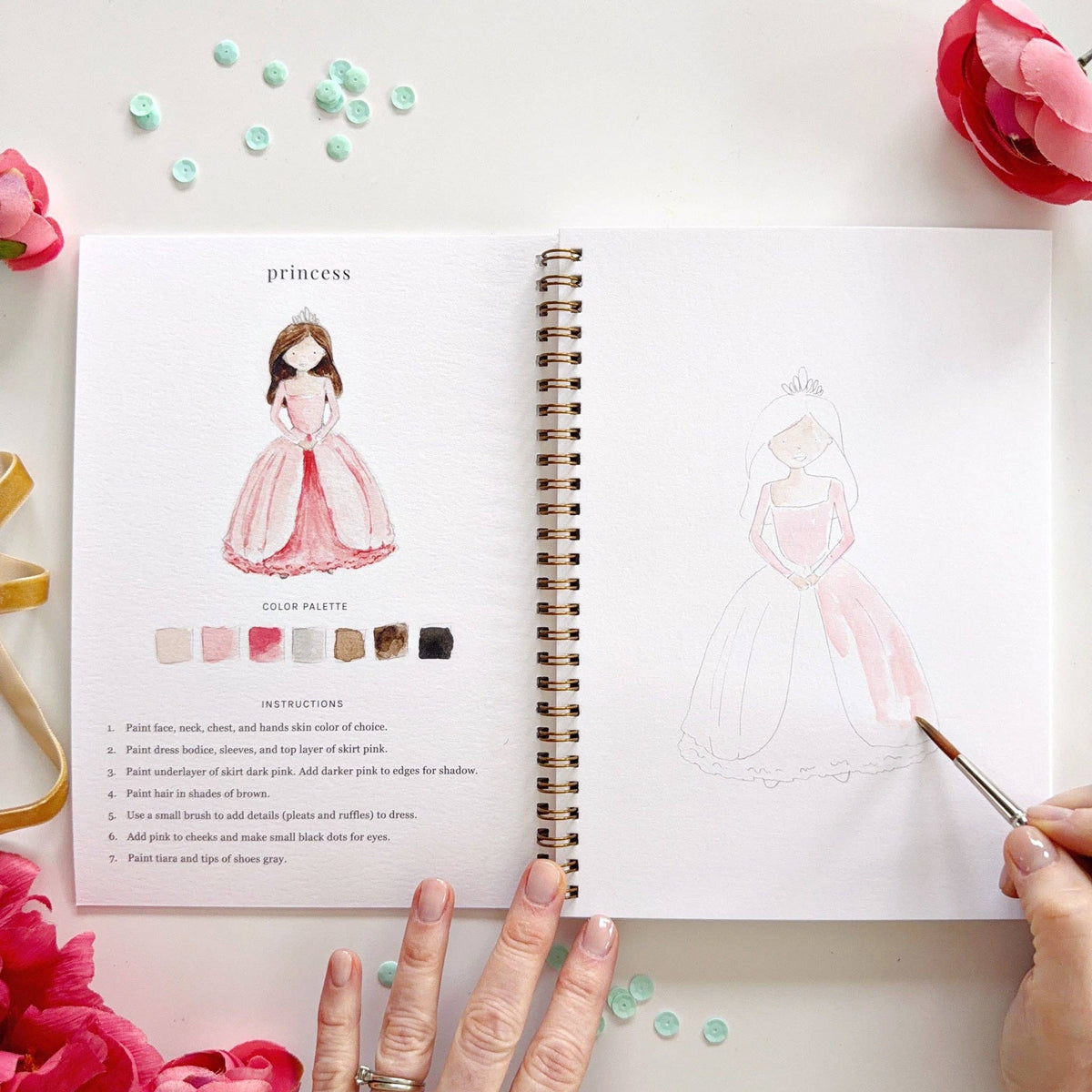 Cahier aquarelle contes de fées Emily Lex Studio