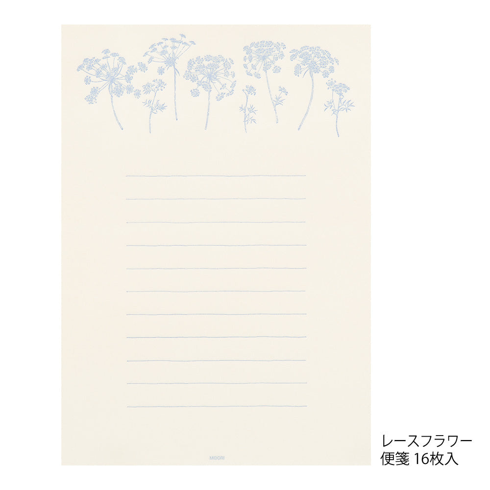 Set de correspondance Washi Hanairo Blanc— Midori
