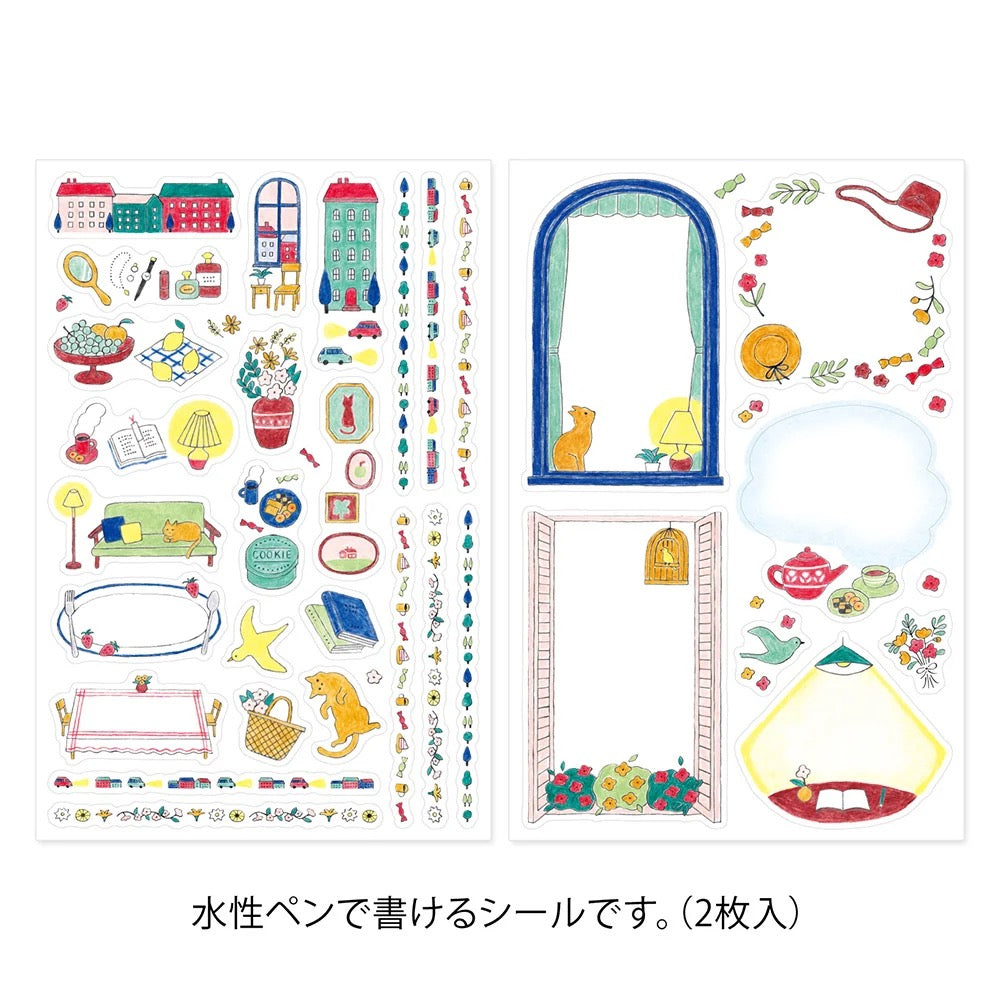 Planches de stickers Yuru Log Washi Moments du Quotidien