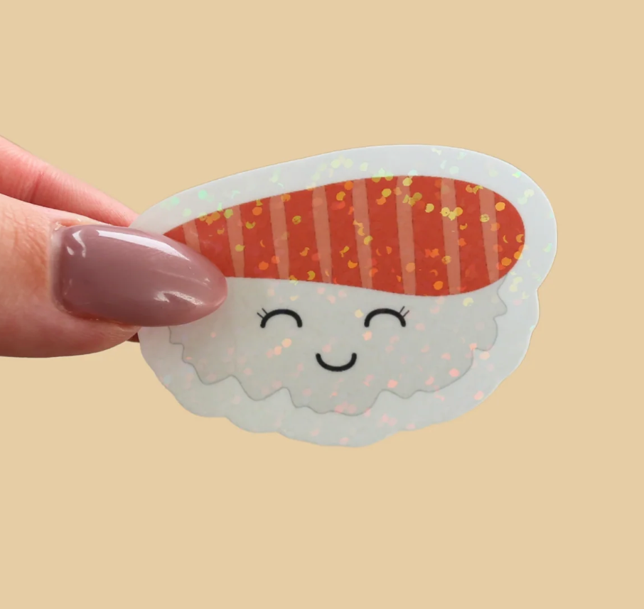 Sticker pailleté sushi - Studio naholi