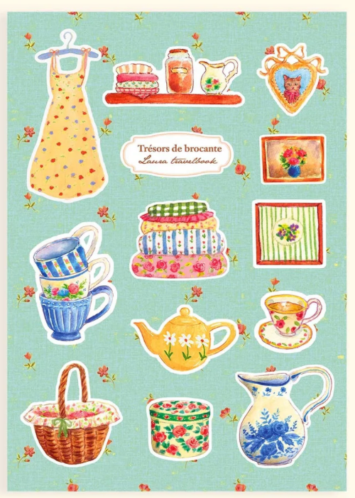 Planche stickers Tresors de brocante - Laura Travelbook (Copie)