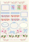 Planche stickers  journaling - Laura Travelbook