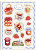 Planche stickers  gourmandise fruitée - Laura Travelbook (Copie)