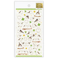 Planche de sticker japonais – Oiseau Shimaenaga et Trefle – NB.CO.