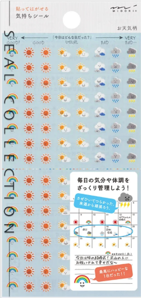 Stickers repositionnables Météo - Midori