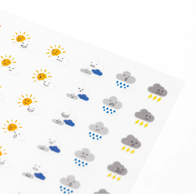 Stickers repositionnables Météo - Midori