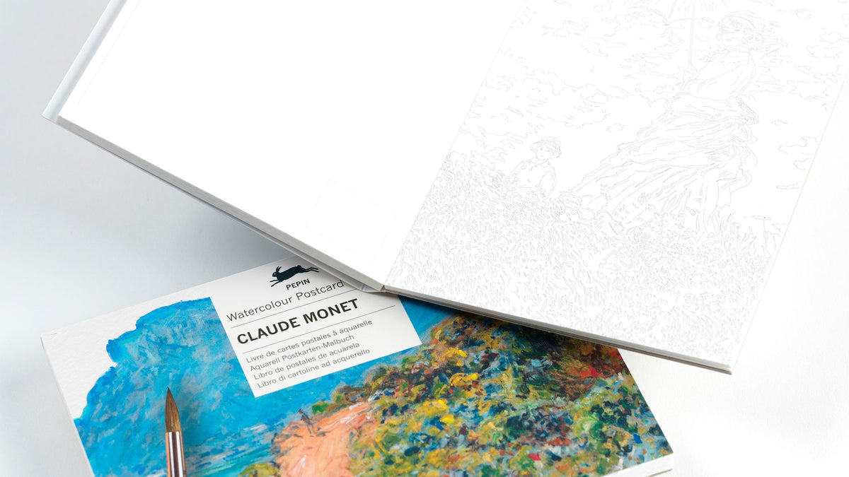 Carnet de cartes postales à aquareller thème Claude Monet – Pepin Press