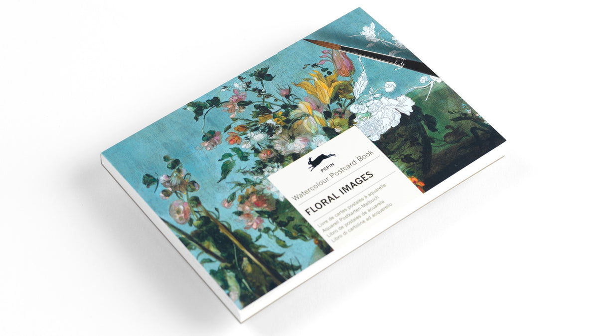 Carnet de cartes postales à aquareller thème Art Floral – Pepin Press
