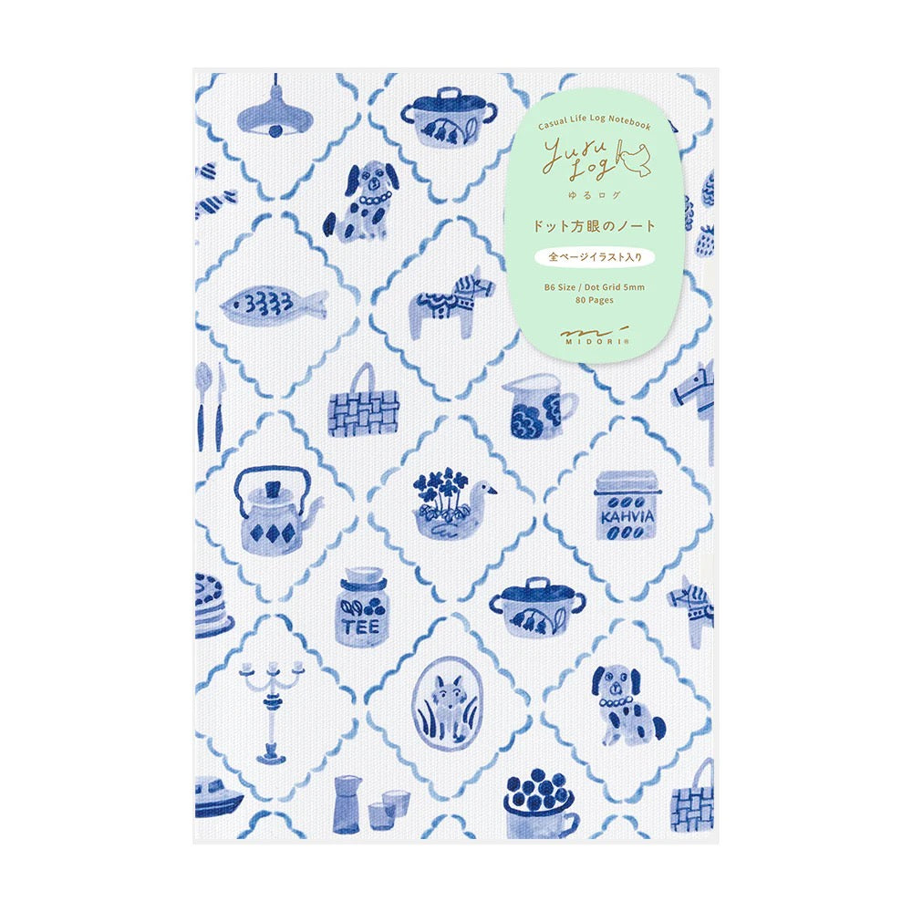 Carnet Yuru Bleu Nordique - MIDORI