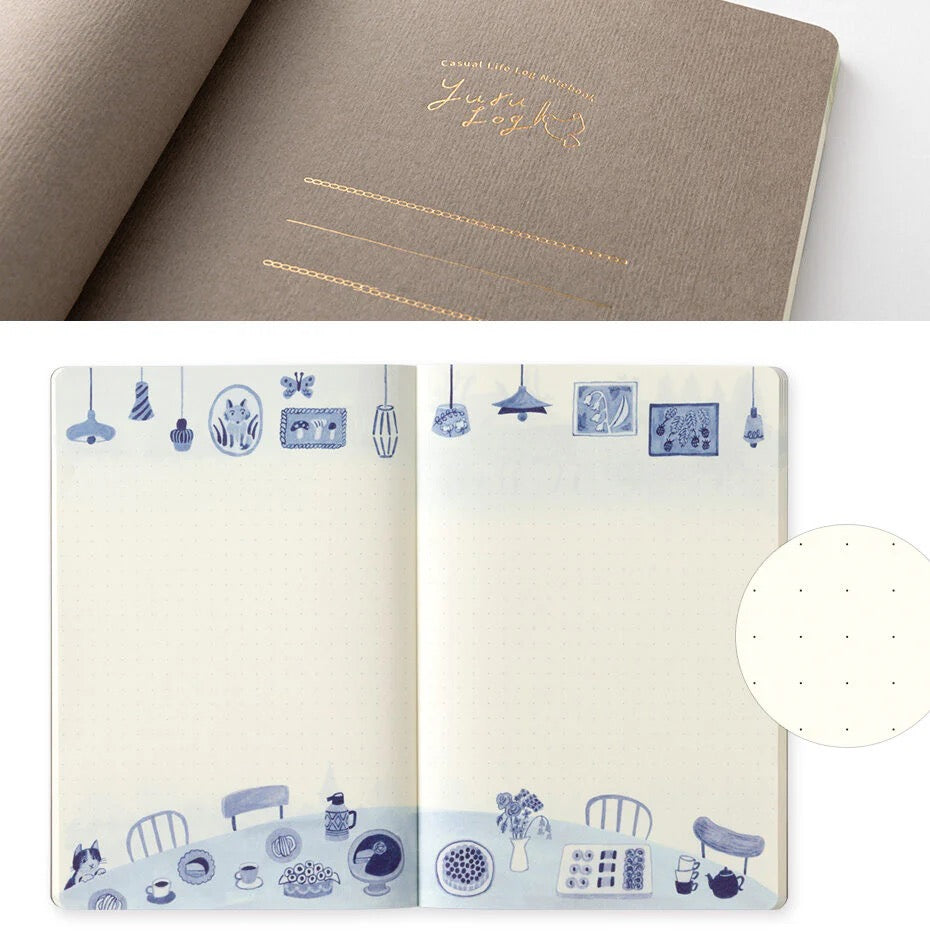 Carnet Yuru Bleu Nordique - MIDORI