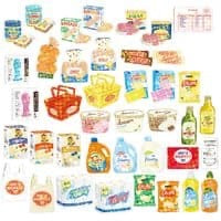 Boîte de 40 mini stickers « Super Market » — Greeting Life