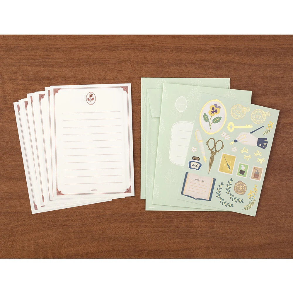 Papier à lettre & enveloppe – Collage Papeterie - Midori