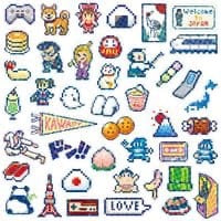 Boîte de 40 mini stickers « Japan Culture » — Greeting Life