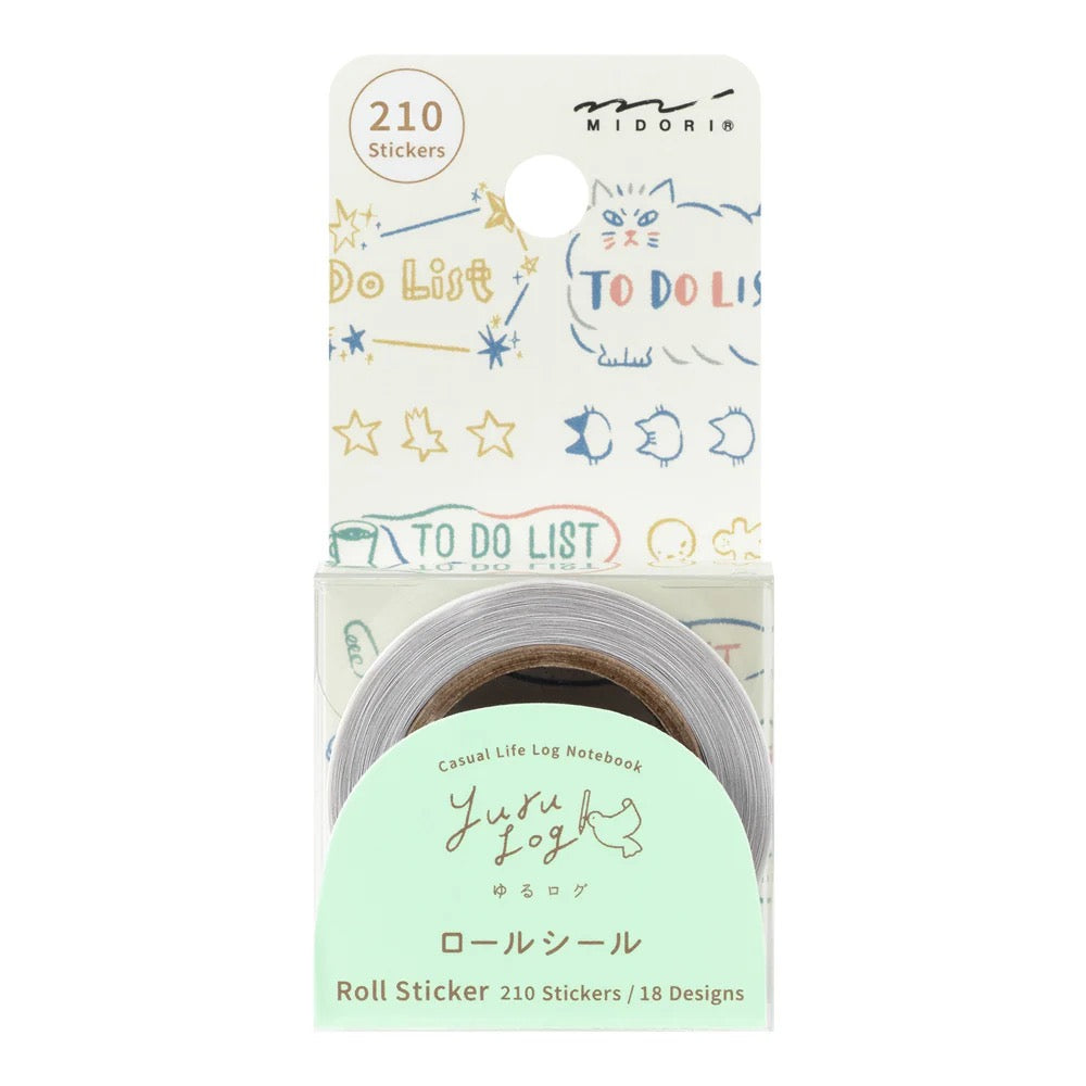 Rouleau de Stickers Décoratifs Yuru Log – To Do List