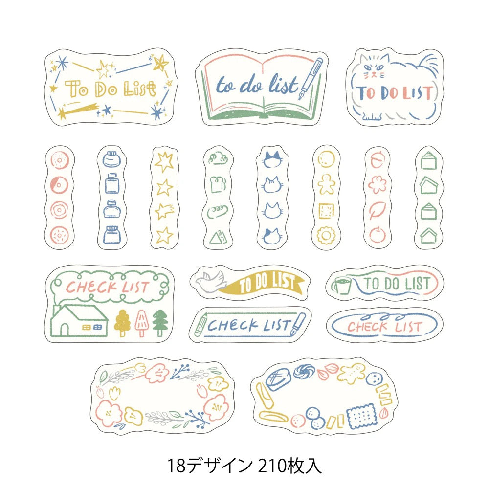 Rouleau de Stickers Décoratifs Yuru Log – To Do List