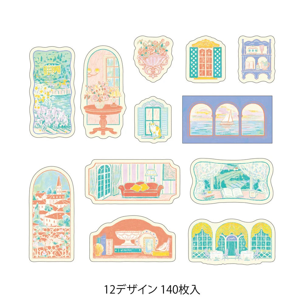 Rouleau de Stickers Décoratifs  Yuru Log – Fenêtre avec vue