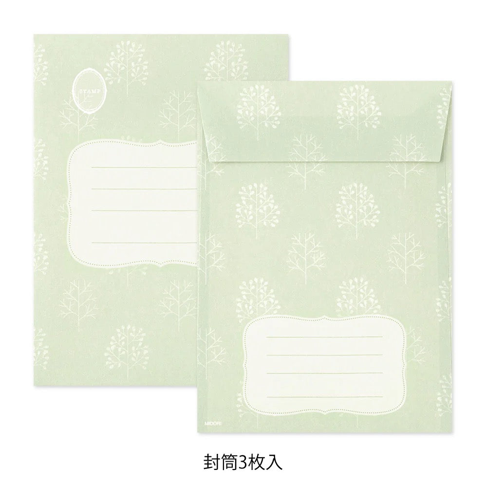 Papier à lettre & enveloppe – Collage Papeterie - Midori