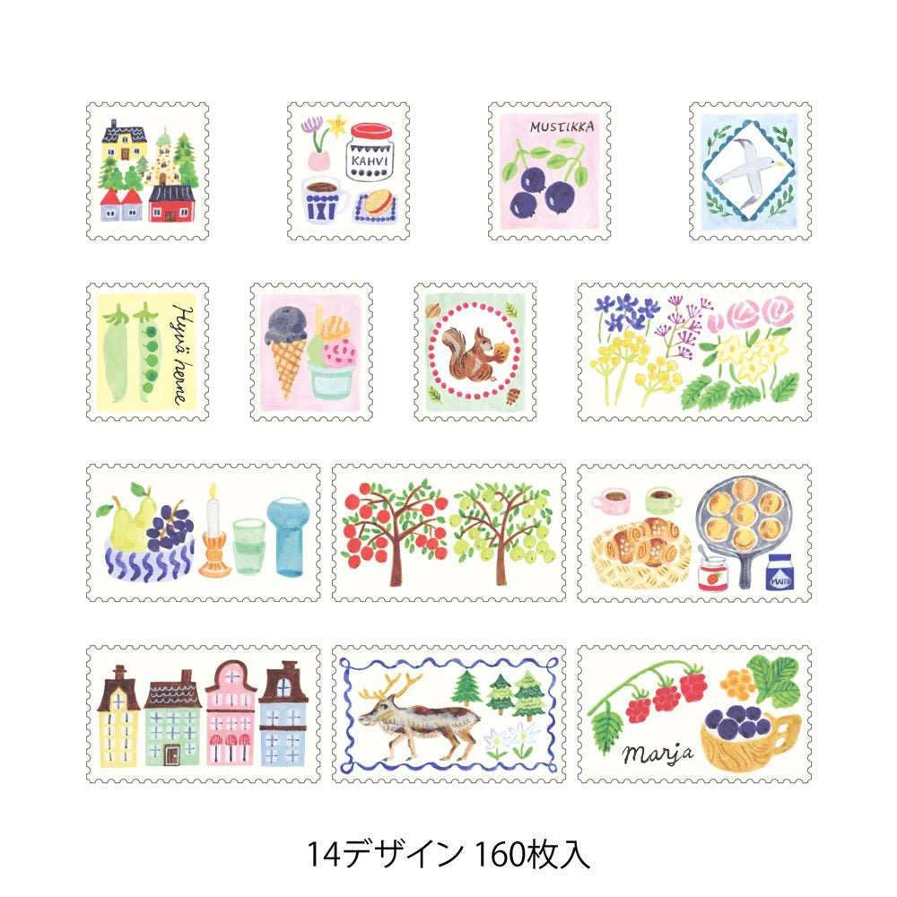 Rouleau de Stickers Décoratifs  Yuru Log – Timbres