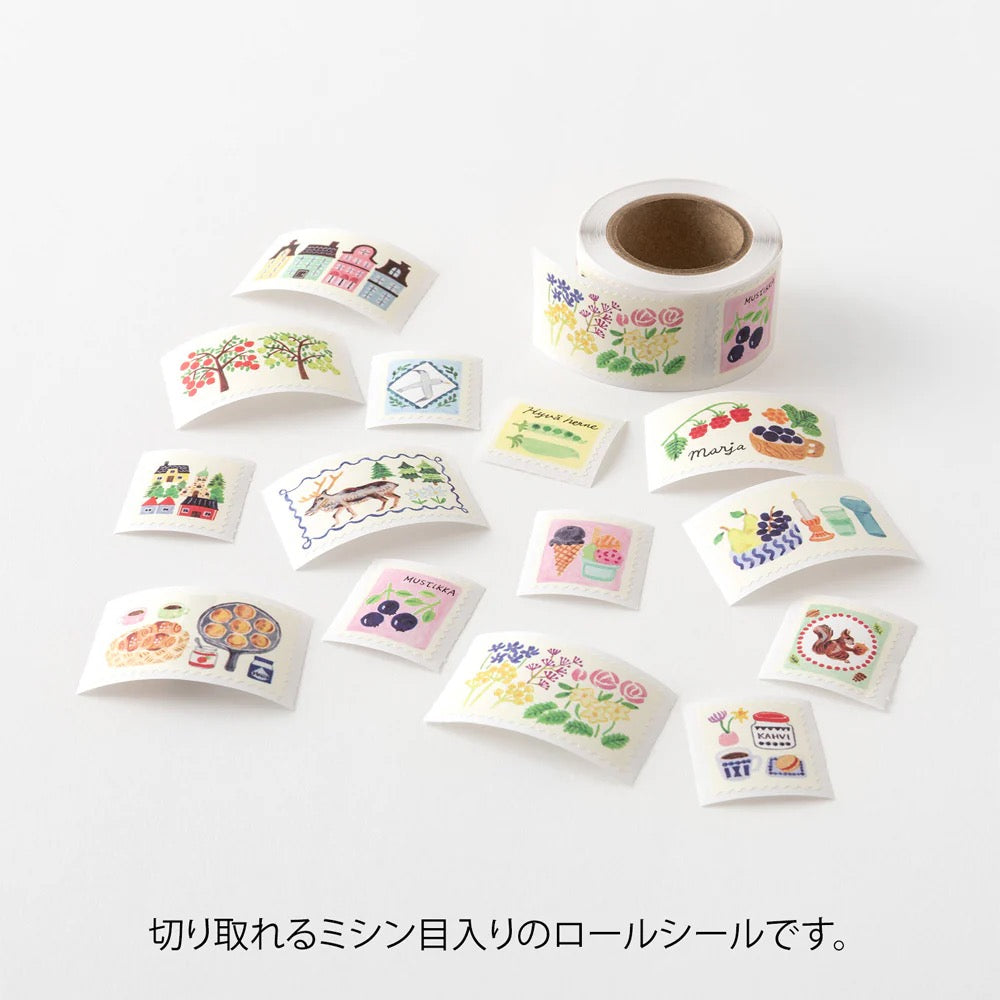 Rouleau de Stickers Décoratifs  Yuru Log – Timbres