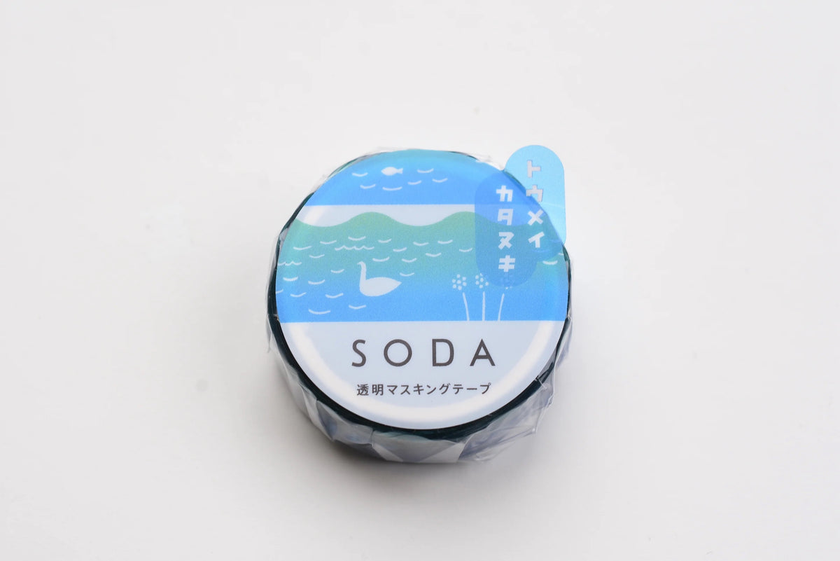 Ruban Washi transparent Swan — SODA - HITOTOKI