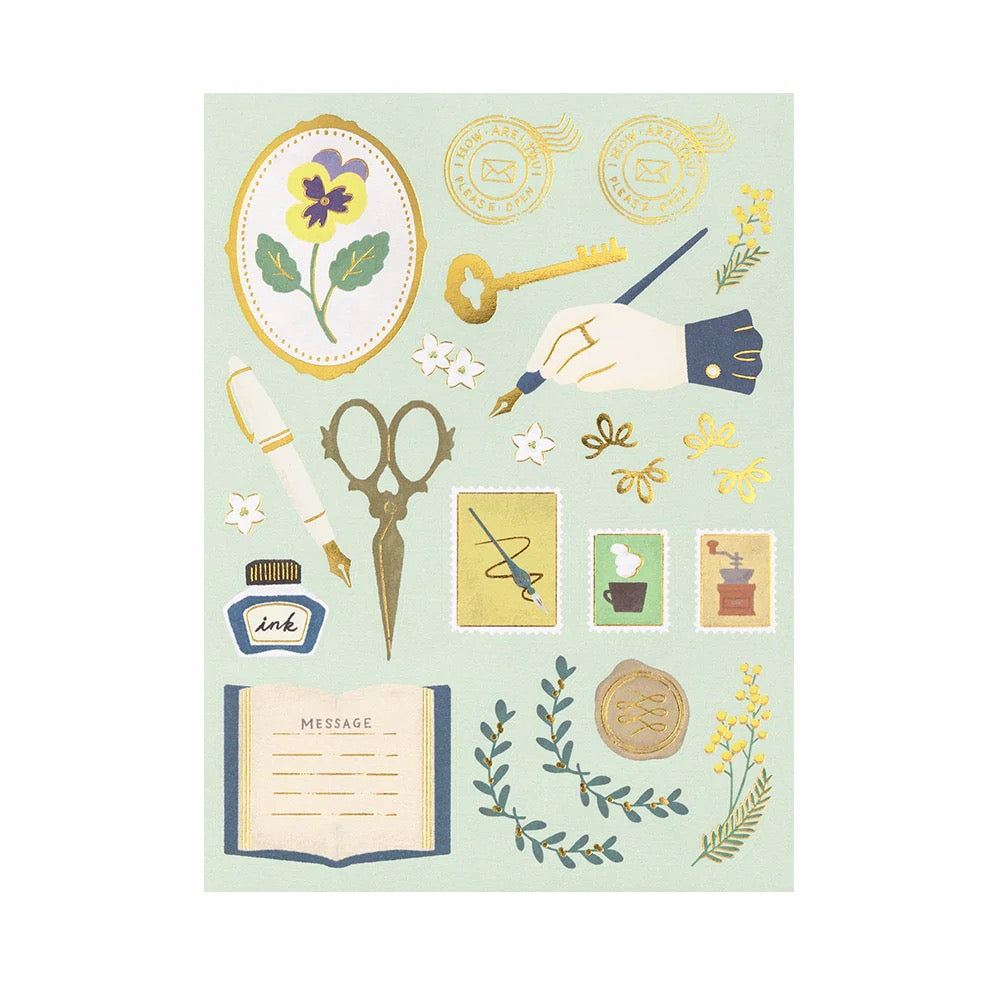 Papier à lettre & enveloppe – Collage Papeterie - Midori