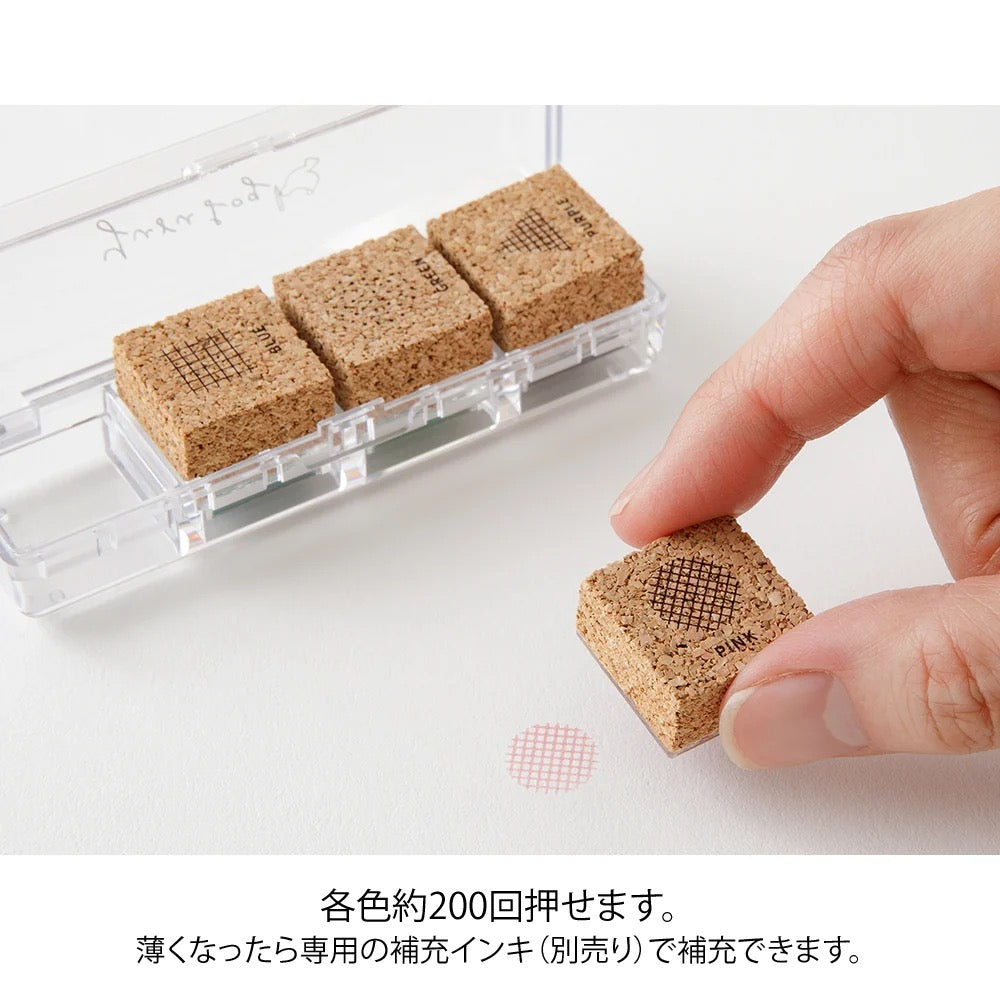 Tampon Yuru Log Géométrie - Midori