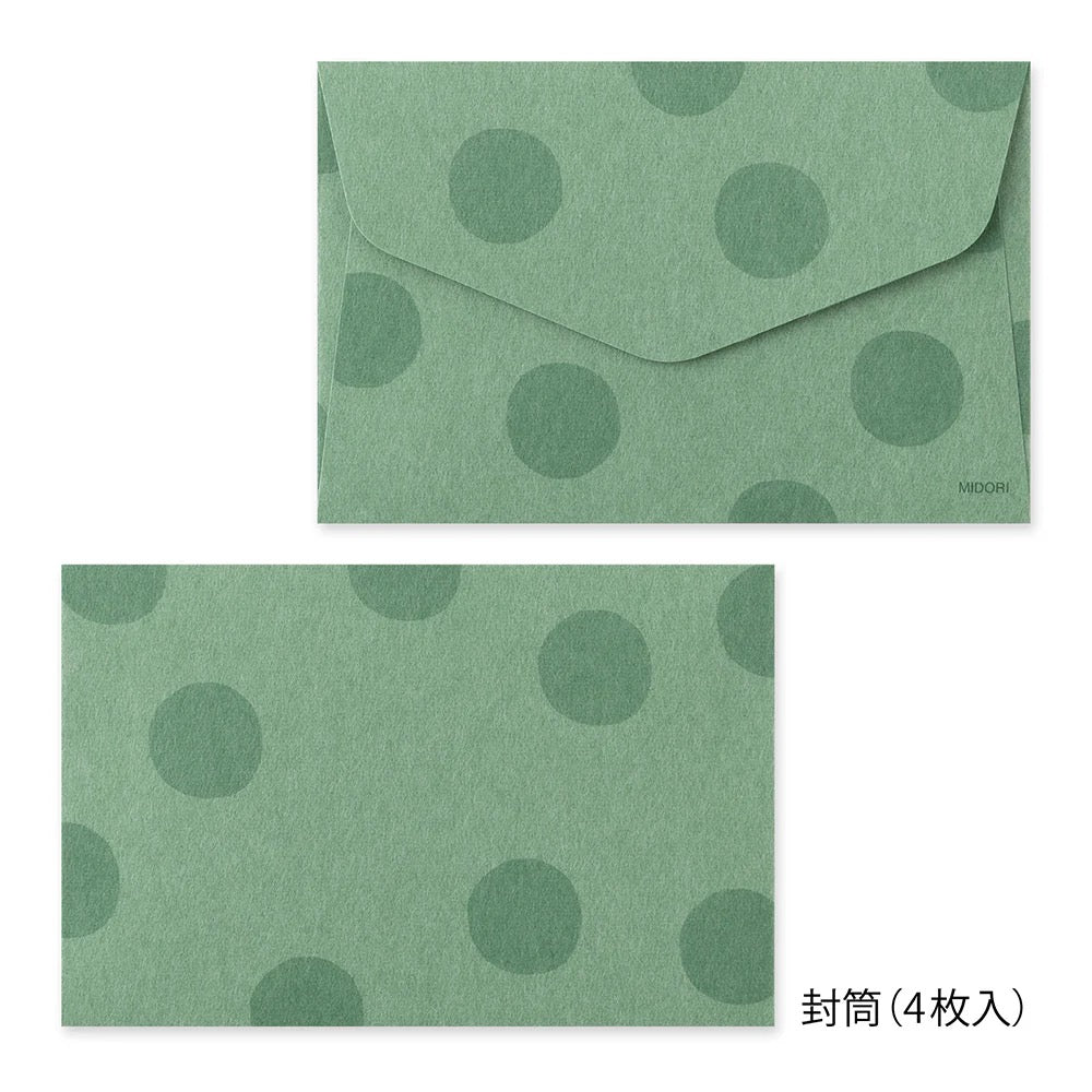 Mini papier à lettres & enveloppe sticker Panda - Midori