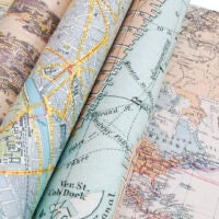 Papier cadeau créatif – GCP 060 Maps – Pepin Press