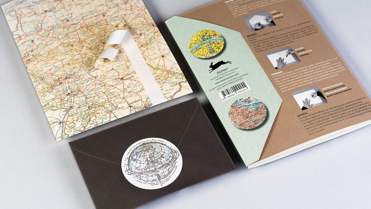 Livre de stickers – LST Historical Maps - Pepin Press