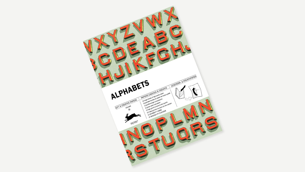 Papier cadeau créatif – GCP 088 Alphabet - Pepin Press