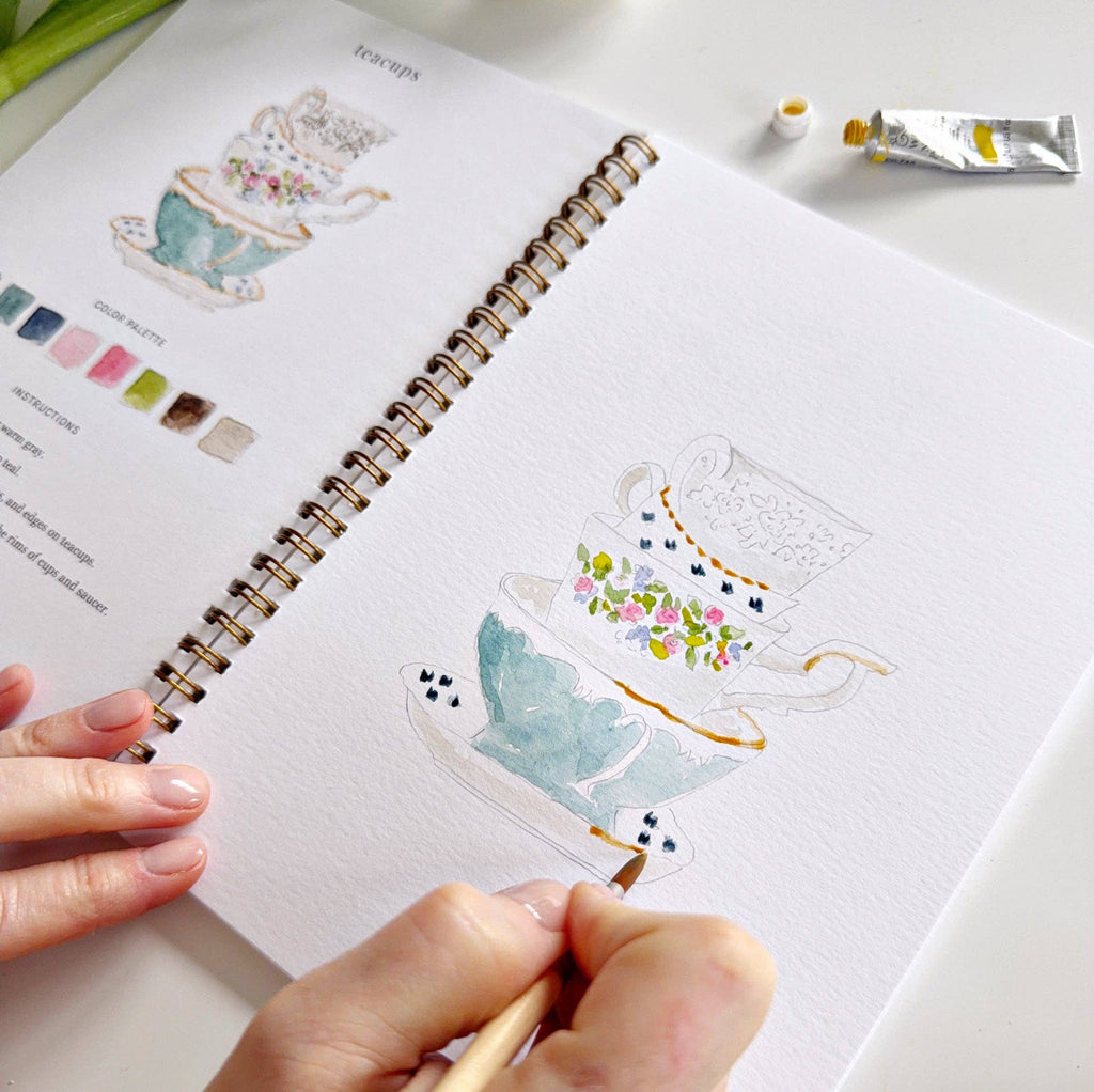 Cahier d'aquarelle printemps Emily Lex Studio