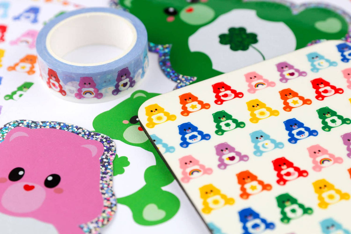 Sticker Pailleté Bisounours— Sending Rainbows · Studio Inktvis