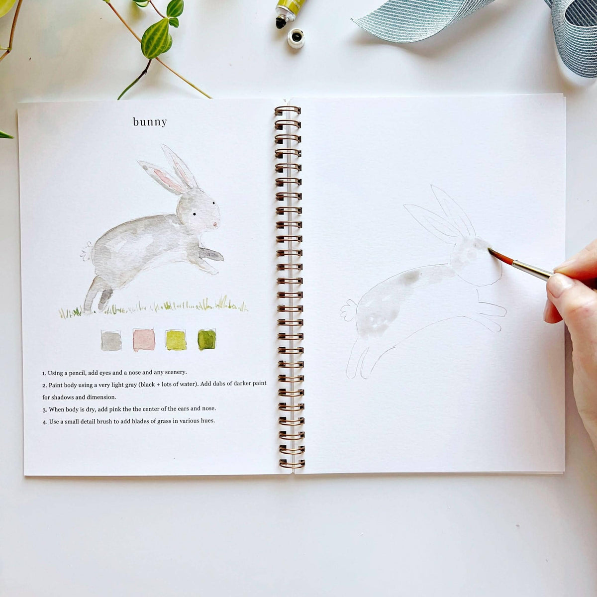 Carnet d'aquarelle animaux Emily Lex Studio