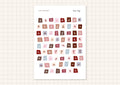Planche de stickers lettres pastels - Studio Louja