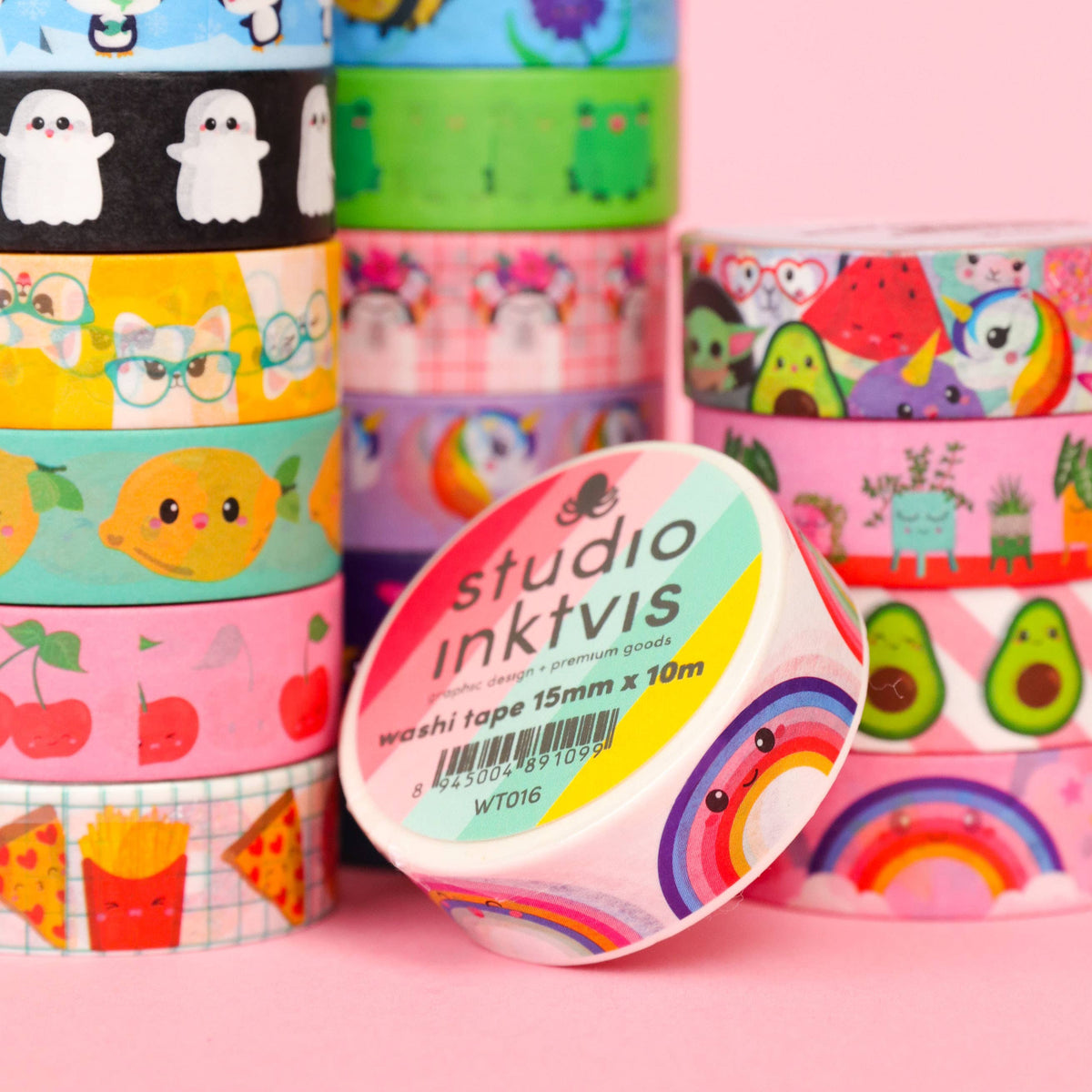 Ruban Washi Cerises — Studio Inktvis