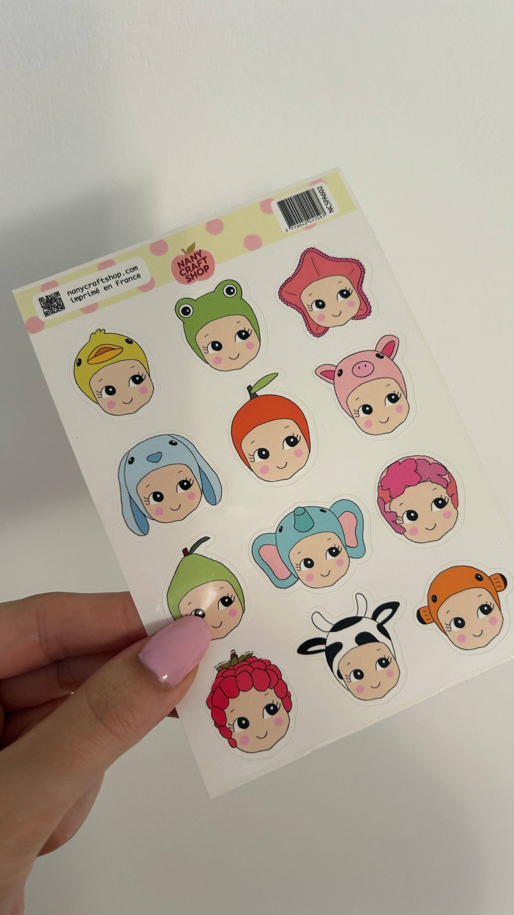 Planche stickers A6 Baby — Nany Craft Shop