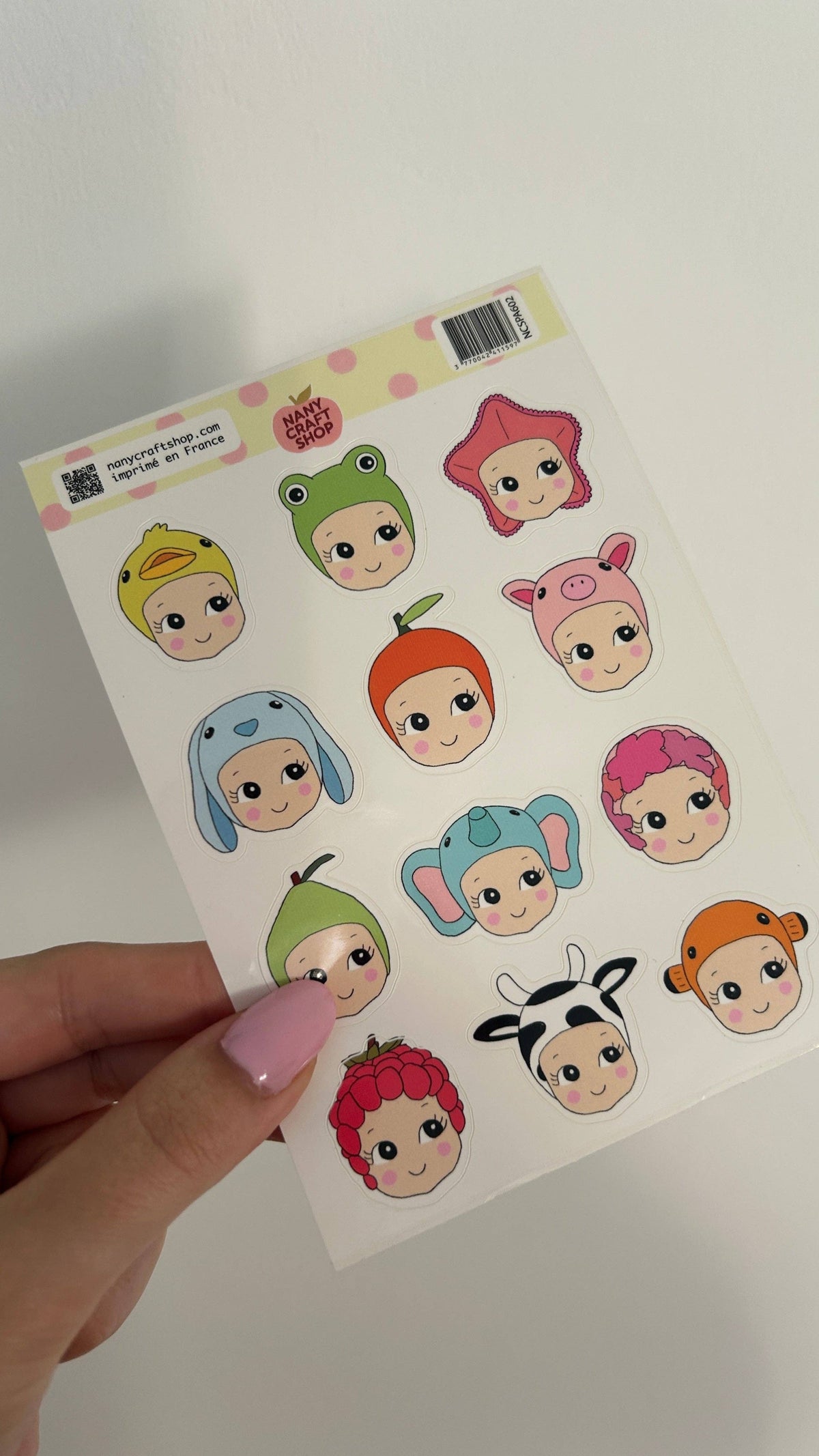 Planche stickers A6 Baby — Nany Craft Shop