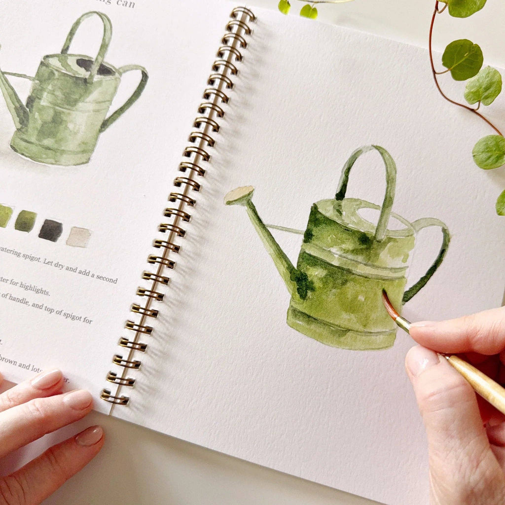 Cahier d’aquarelle jardin Emily Lex Studio