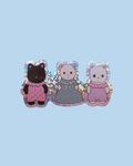 Sticker 3 minis lapins - Nany Craft Shop