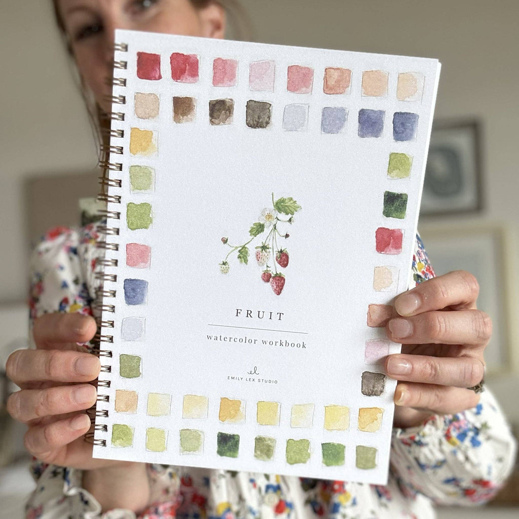 Cahier d'aquarelle fruits Emily lex studio