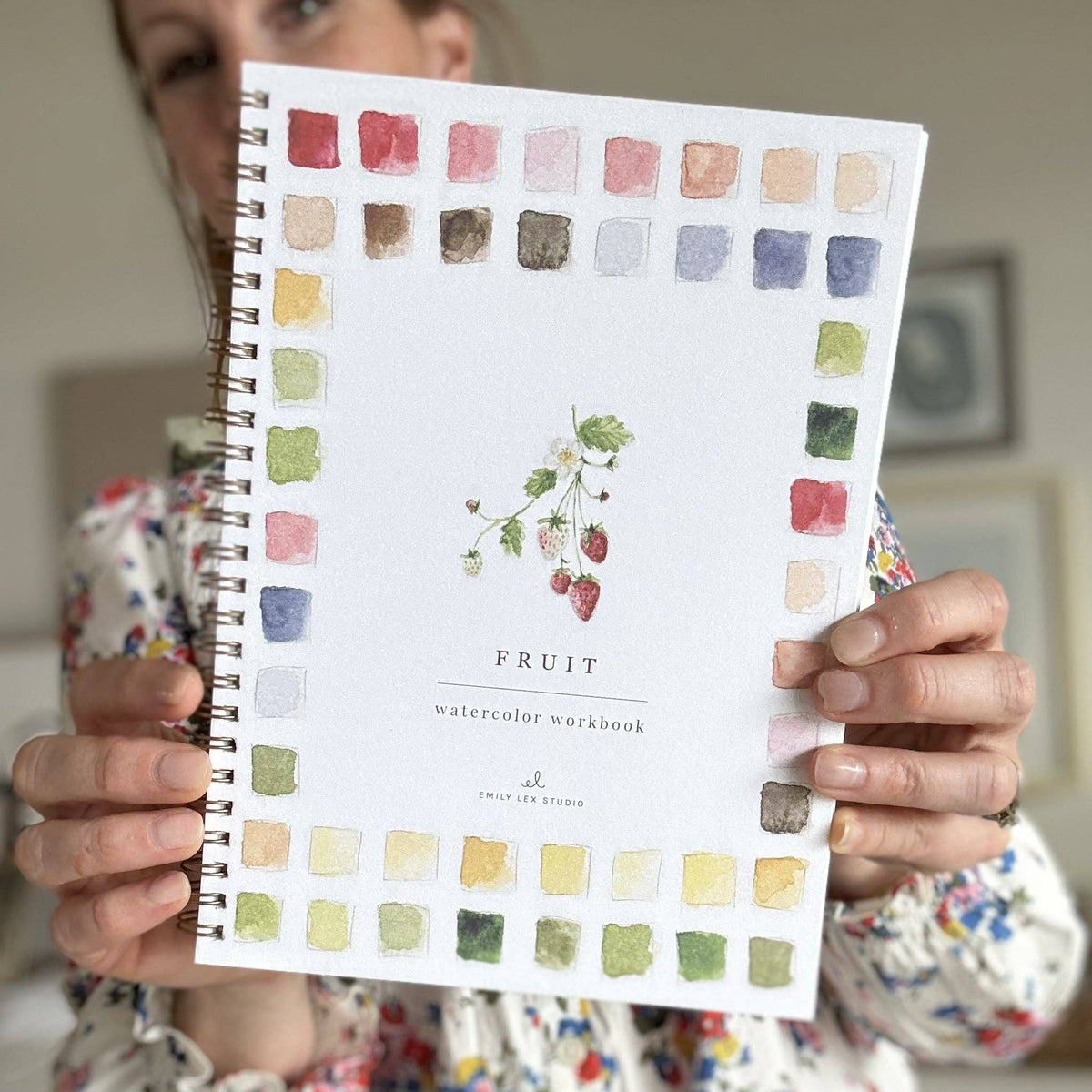 Cahier d'aquarelle fruits Emily lex studio